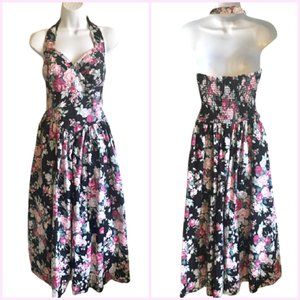 Paquette Too! Dress Vintage 80s Maxi Sundress 8